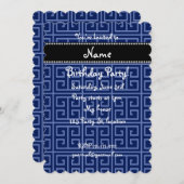 Personalisiertes navebraues Schlüsselmuster Einladung (Vorne/Hinten)