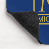 Personalisiertes Navy-Mauspad mit Initiale und Nam Mousepad (Ecke)