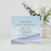 Personalisiertes nebelhafter einladung (Stehend Vorderseite)