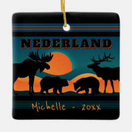 Personalisiertes Nederland, Colorado Sonnenunterga Keramikornament