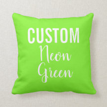 Personalisiertes NEON-GREEN-Kissen