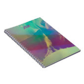 Personalisiertes Neon Notebook - Luminous Art Deco Notizblock (Rechte Seite)