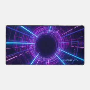 Personalisiertes Neon-Retro-Futuristisches Tor Schreibtischunterlage