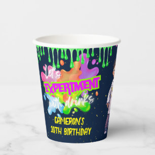 Personalisiertes Neon Science STEM Experiment Part Pappbecher