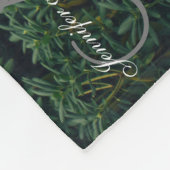 Personalisiertes neu verheiratetes Keepake-Monogra Fleecedecke (Ecke)