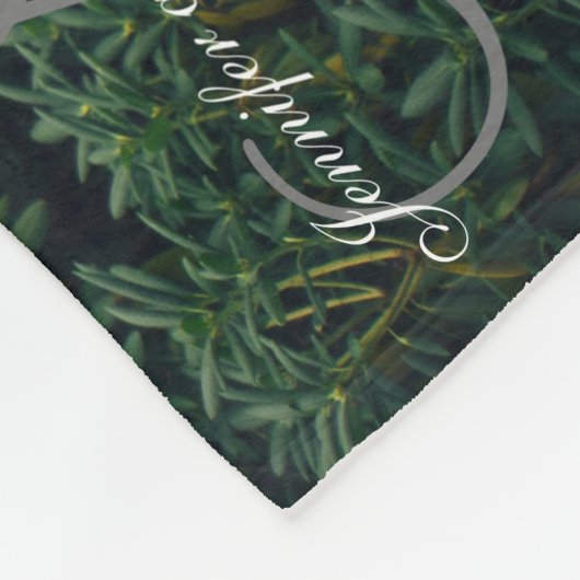 Personalisiertes neu verheiratetes Keepake-Monogra Fleecedecke (Ecke)