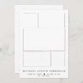 Personalisiertes neues 5-Image Baby Foto Birth Ankündigung (Vorne/Hinten)