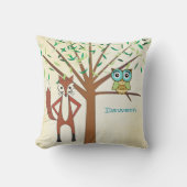 Personalisiertes neues Baby Boy's Room Niedlich Fo Kissen (Vorderseite)