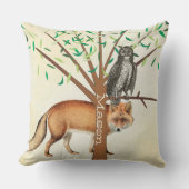 Personalisiertes neues Baby Boy's Room Niedlich Fo Kissen (Vorderseite)