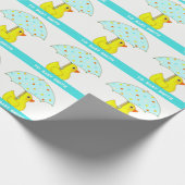 Personalisiertes neues Baby-Geschenkpapier Geschenkpapier (Ecke)