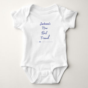 Personalisiertes Neues-Bester-Freund-Baby-Body Baby Strampler