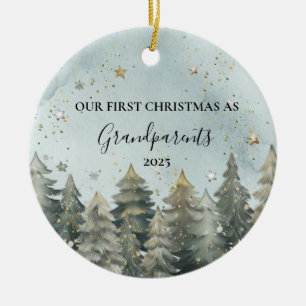 Personalisiertes Neues Großeltern-Ornament Keramik Ornament