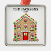 Personalisiertes neues Haus Ornament Aus Metall (Vorne)