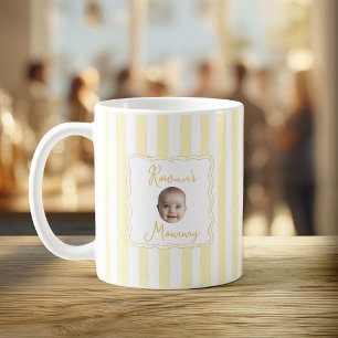 Personalisiertes Neues-Mutter-Baby-Name-Gesicht-Fo Kaffeetasse