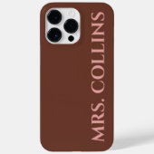 Personalisiertes Neues Nachnamen-Geschenk für Ehef Case-Mate iPhone Hülle (Rückseite)