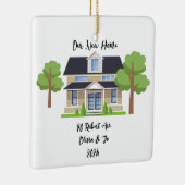 PERSONALISIERTES NEUES ZUHAUSE-FOTO KERAMIKORNAMENT (Rechts)