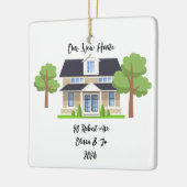 PERSONALISIERTES NEUES ZUHAUSE-FOTO KERAMIKORNAMENT (Links)