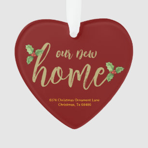 Personalisiertes neues Zuhause-Ornament - Acryltas Ornament