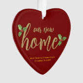 Personalisiertes neues Zuhause-Ornament - Acryltas Ornament (Vorderseite)