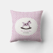 Personalisiertes neugeborenes Kissen (Rückseite)