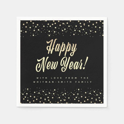Personalisiertes Neujahr Serviette (Vorderseite)