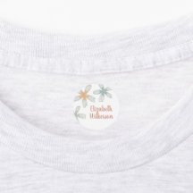 Personalisiertes neutrales Blumenkleid