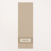 Personalisiertes, neutrales Gold auf doppelter Sei Yogamatte (Vorderseite)