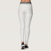 Personalisiertes Neutrales Schwarz Muster Splash B Leggings (Rückseite)