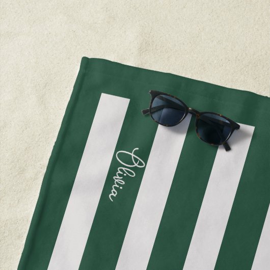 Personalisiertes neutrales Streifenmuster mit mode Strandtuch (Beispiel)