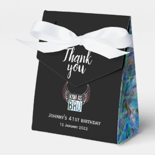 PERSONALISIERTES NEUZEALAND KIWI ALS PAUA FAVOR BO GESCHENKSCHACHTEL