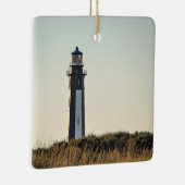 Personalisiertes New Cape Henry Lighthouse Weihnac Keramikornament (Rechts)