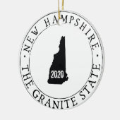 Personalisiertes New Hampshire Ornament (Links)