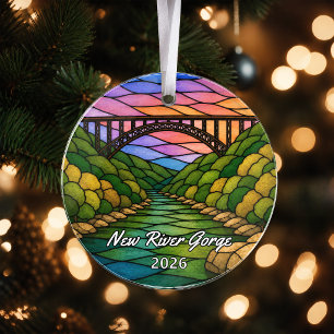 Personalisiertes New River Gorge Natl Park Acryl-O Ornament