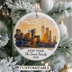 Personalisiertes New York City, Individuelles New  Keramik Ornament