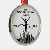 Personalisiertes New Yorker Marathon 2024 Ornament (Rechts)