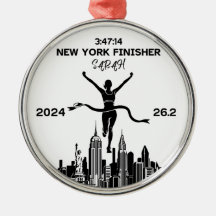 Personalisiertes New Yorker Marathon 2024 Ornament