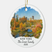 Personalisiertes New Yorker Ornament, Central Park Keramik Ornament (Links)