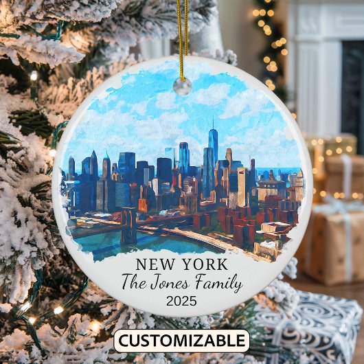 Personalisiertes New Yorker Ornament, New Yorker G Keramik Ornament