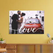 Personalisiertes Newlyweds-Skript für die Liebe vo Leinwanddruck (Insitu (Wohnzimmer))