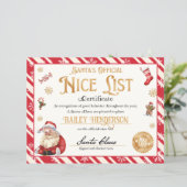 Personalisiertes Nice-Zertifikat vom Weihnachtsman (Stehend Vorderseite)