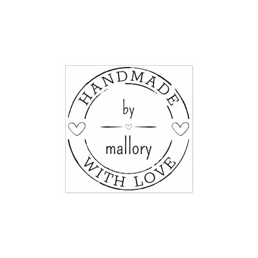 💌 Personalisiertes Niedlich aus Liebe Gummistempel (Prägung)