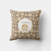 Personalisiertes Niedlich Hamster-Muster Kissen (Rückseite)