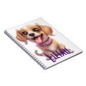 Personalisiertes Niedlicher Hunde-Spiral-Notebook: Notizblock (Rechte Seite)
