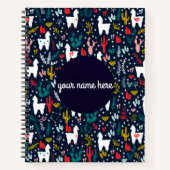 Personalisiertes Niedliches Alpaca-Notebook Notizblock (Vorderseite)