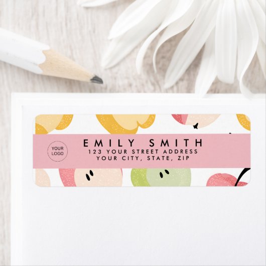 Personalisiertes, Niedliches Apfelmuster (Insitu)