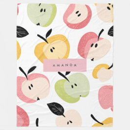 Personalisiertes, Niedliches Apfelmuster Fleecedecke
