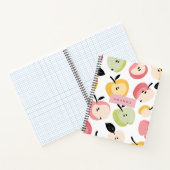 Personalisiertes, Niedliches Apfelmuster Notizblock (Innenseite)