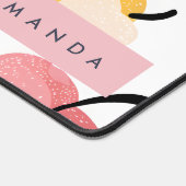 Personalisiertes, Niedliches Apfelmuster Schreibtischunterlage (Ecke)