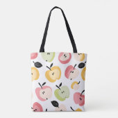 Personalisiertes, Niedliches Apfelmuster Tasche (Rückseite)