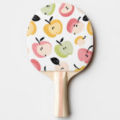 Personalisiertes, Niedliches Apfelmuster Tischtennis Schläger (Rückseite)